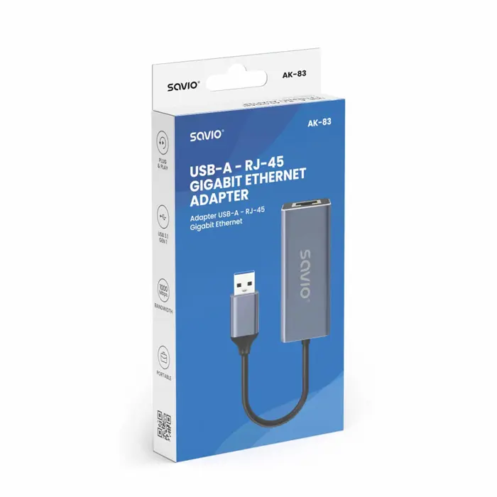 Savio AK-83 interface cards/adapter RJ-45