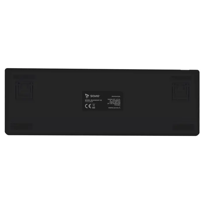 Savio BLACKOUT X2 BLUE keyboard Gaming USB QWERTY US International Black