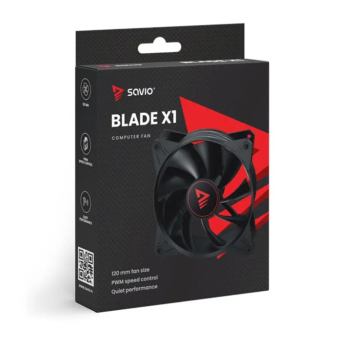 SAVIO FAN 120MM 4-PIN PWM BLADE