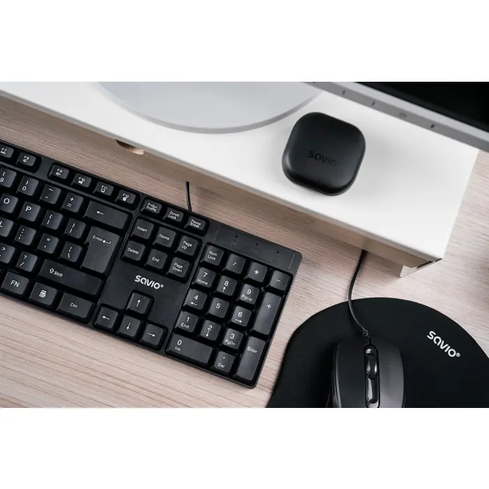 Savio KB-01 keyboard Home/Office USB QWERTY US English Black