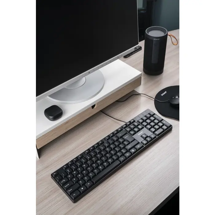 Savio KB-01 keyboard Home/Office USB QWERTY US English Black