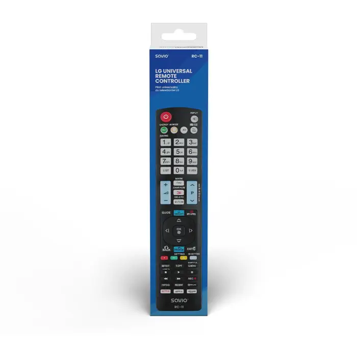 Savio RC-11 remote control IR Wireless TV Press buttons