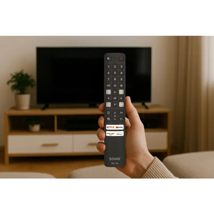 SAVIO RC-15 universal remote control/replacement for TCL , SMART TV