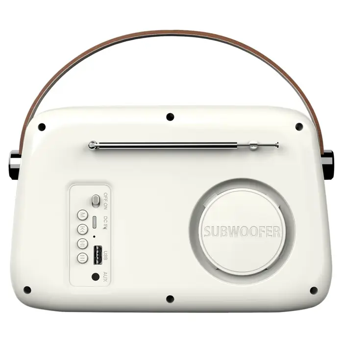 SAVIO RS-02 Portable Radio, White