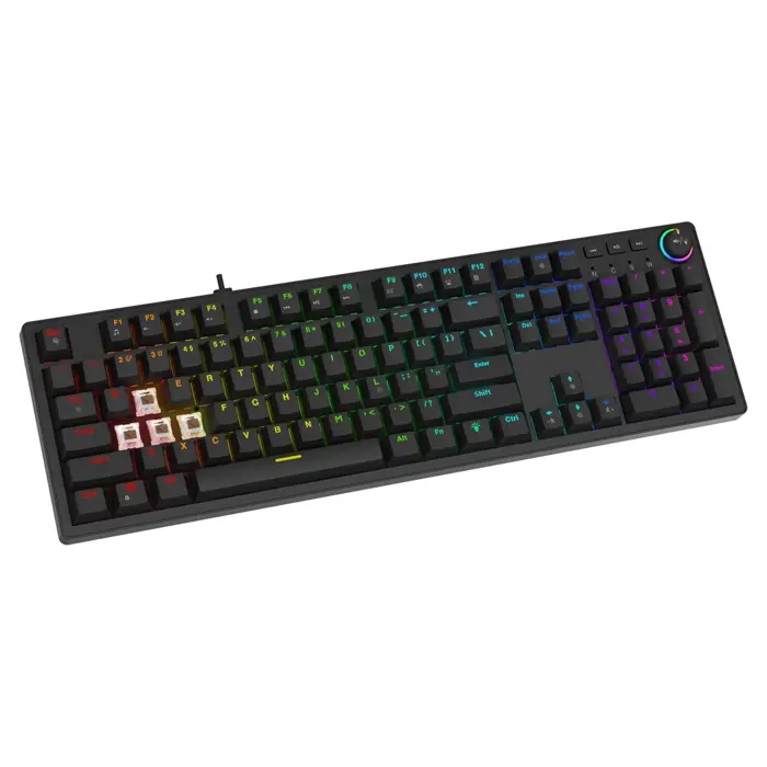 Savio STYX Outemu Blue, Hot Swap, RGB keyboard Gaming
