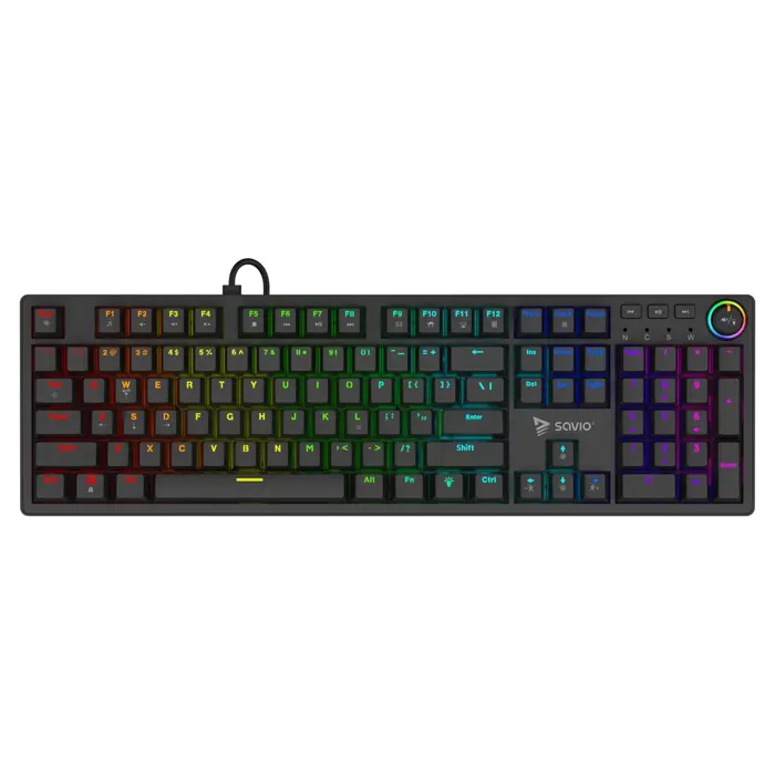 Savio STYX Outemu Blue, Hot Swap, RGB keyboard Gaming