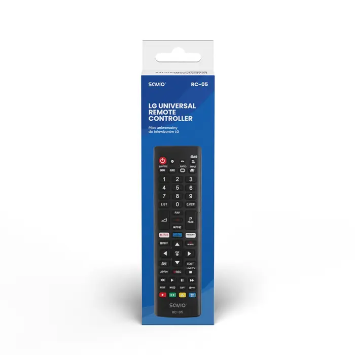 SAVIO Universal remote controller/replacement for LG TV RC-05 IR Wireless