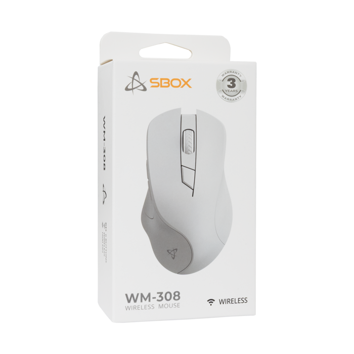SBOX bežični miš WM-308 bijeli