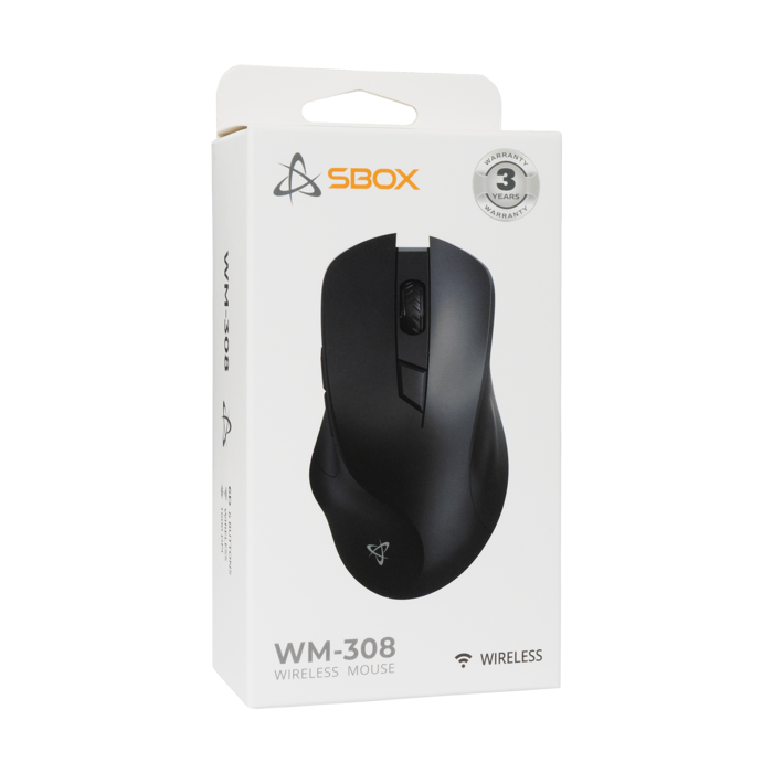 SBOX bežični miš WM-308 crni