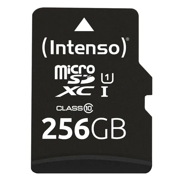 SD MicroSD Card 256GB Intenso SDXC UHS-I Class10