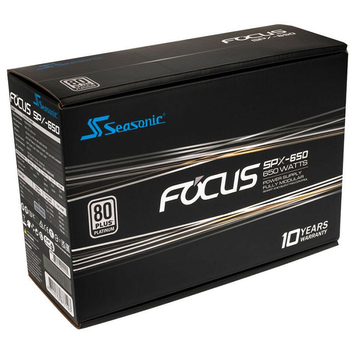 Seasonic Focus 80 PLUS Platinum Napajanje, modularno - 650 Watt FOCUS-SPX-650