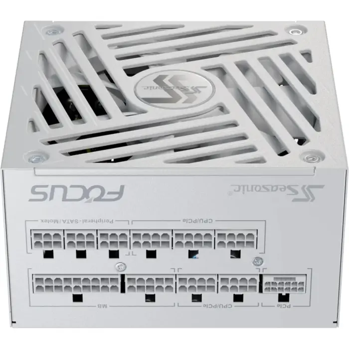 Seasonic FOCUS GX-1000 1000W ATX3.0 White Edition, PC power supply (white, 1x 12VHPWR, 3x PCIe, cable management, 1000 watts)
