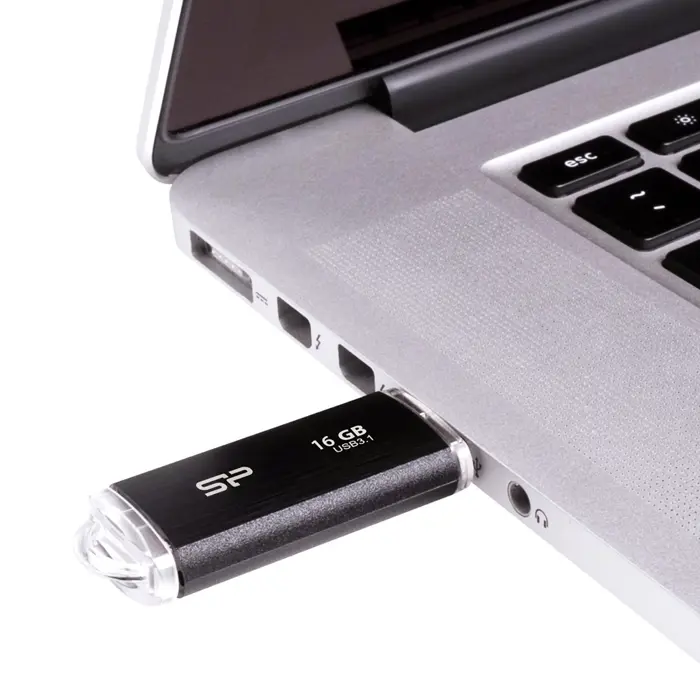SILICON POWER Blaze B02 Pendrive USB flash drive 16GB USB Type-A 3.2 Gen 1 (SP016GBUF3B02V1K) Black