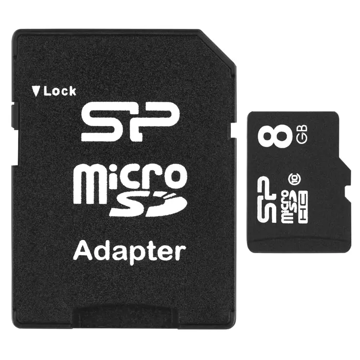 Silicon Power SP008GBSTH010V10SP memory card 8 GB MicroSDHC Class 10