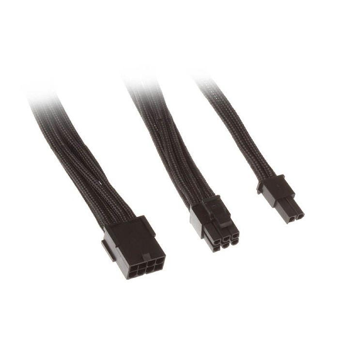 SilverStone 8-Pin-PCIe auf 6+2-Pin-PCIe Verlängerung - 250mm black SST-PP07-PCIB