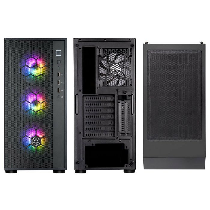 SilverStone Fara R1 PRO V2 Midi-Tower, Kaljeno staklo - crno SST-FAR1B-PRO-V2