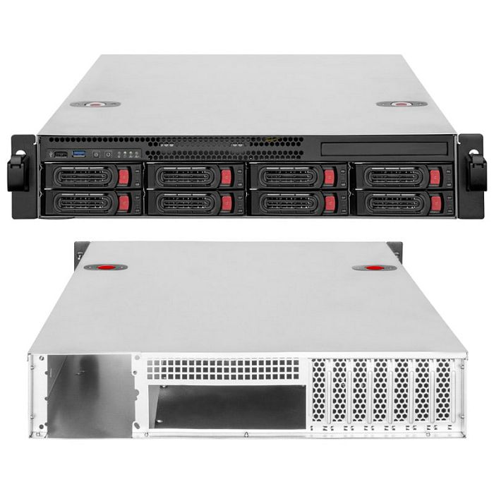 SilverStone RM22-308 Rackmount Server Kućište, 2U, E-ATX - crno SST-RM22-308