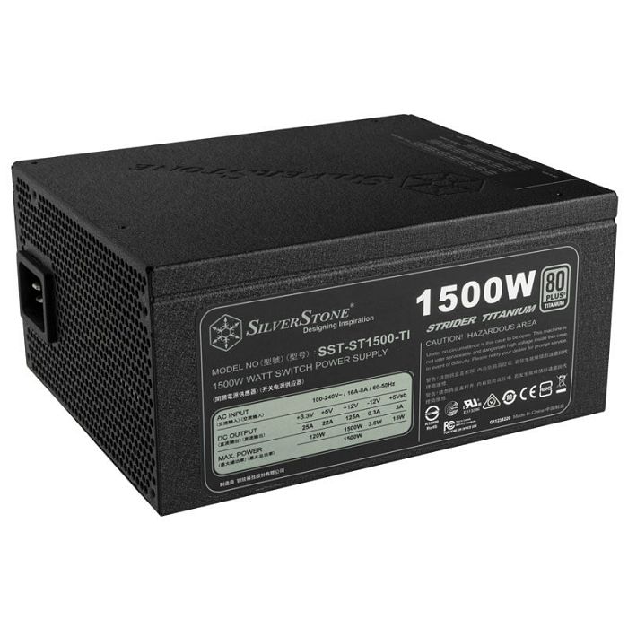 SilverStone SST-ST1500-TI v2.0 Strider napajanje 80 PLUS Titanium, modular - 1500 Watt SST-ST1500-TI v2.0