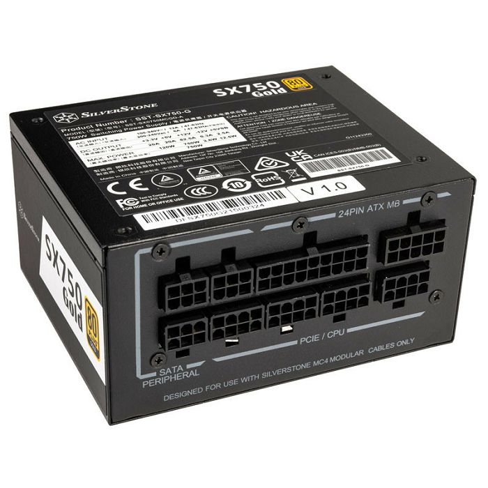 SilverStone SST-SX750-G 80 PLUS Gold, modular - 750 Watt SST-SX750-G