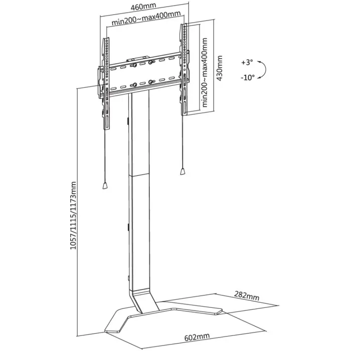 Slim TV LCD/LED Floor Stand 32-70 INCH 40KG Adjustable