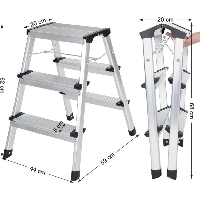 SONGMICS aluminum ladder GLT23K