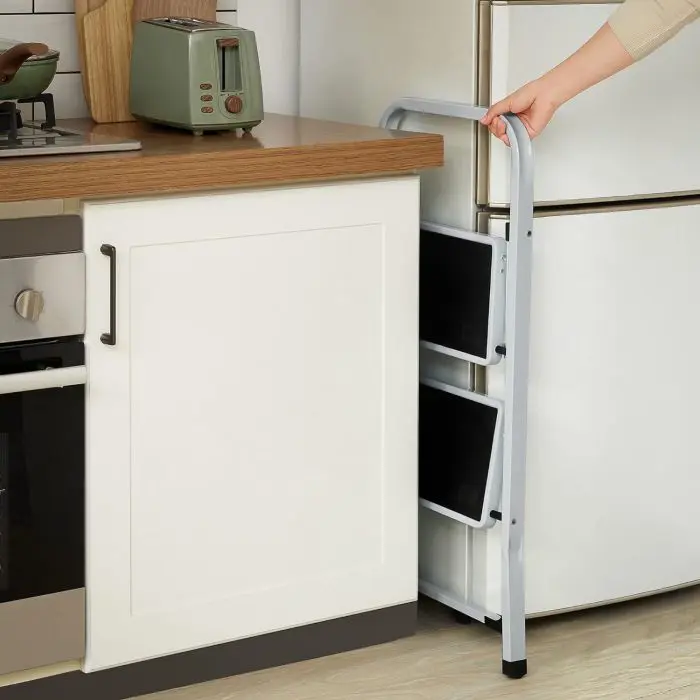 SONGMICS double step ladder GSL12WT