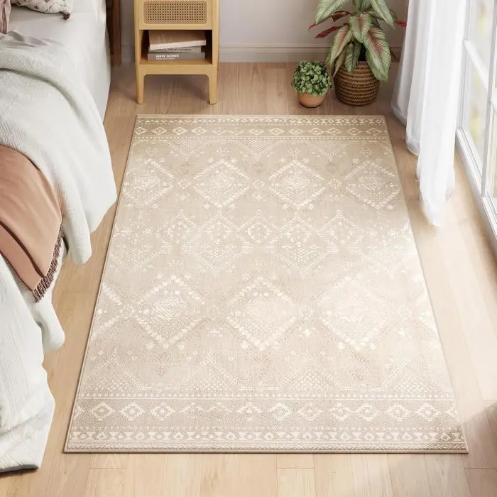 Songmics Home a non -slip carpet in the color of the cappuccino