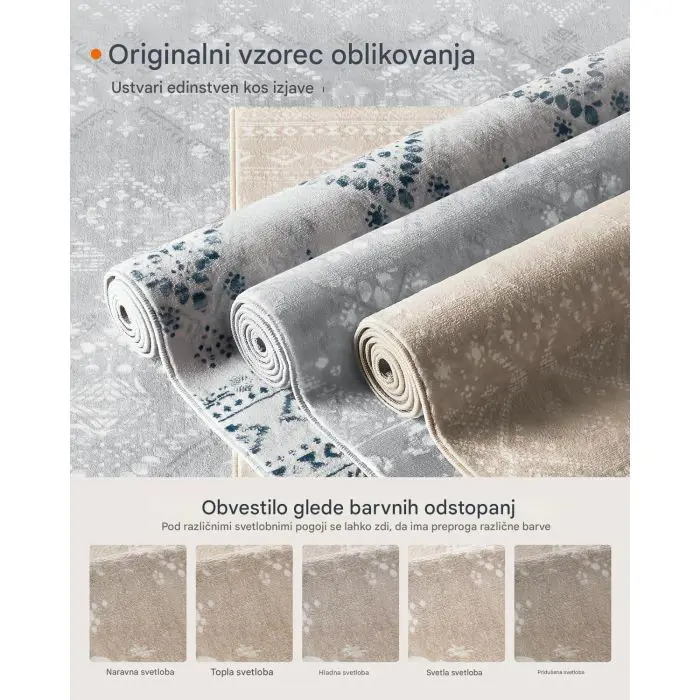 Songmics Home a non -slip carpet in the color of the cappuccino