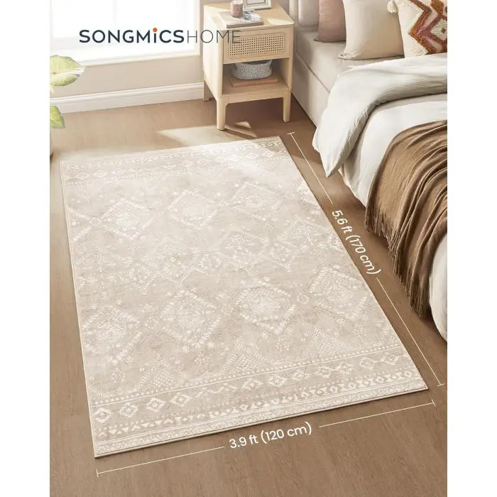 Songmics Home a non -slip carpet in the color of the cappuccino