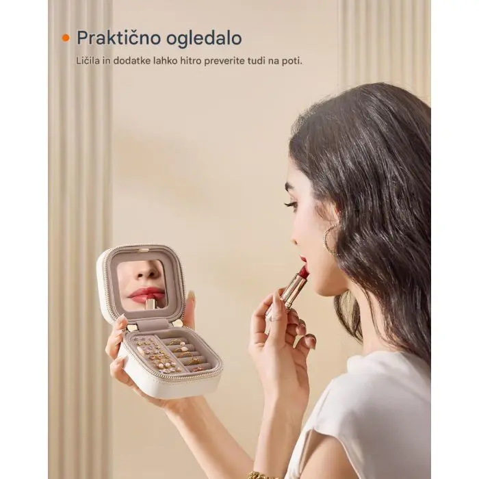 SONGMICS HOME ANAH Collection Potovalna škatlica za nakit