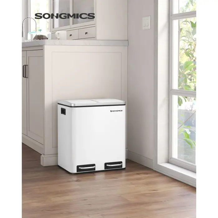 SONGMICS kitchen waste bin, 2 x 15 L