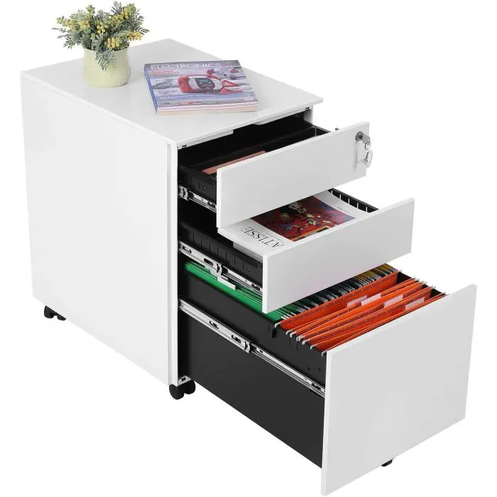 SONGMICS Office cabinet on wheels OFC60BK