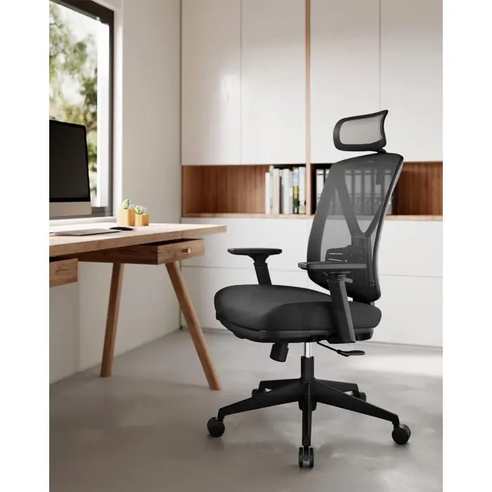 SONGMICS office chair, black, OBN61BKV1
