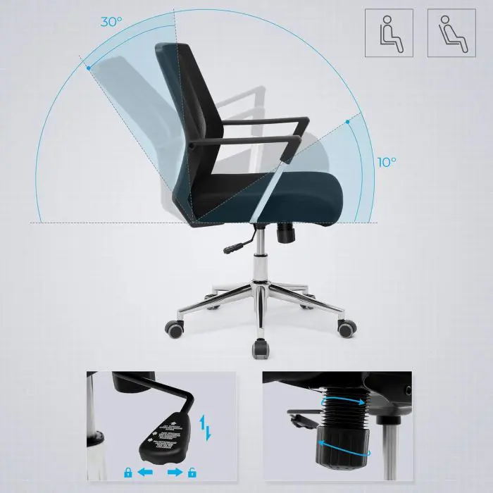 SONGMICS office chair black OBN83B