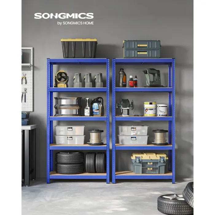 SONGMICS Shelf 40 x 90 x 180 cm brown-modern, GLR040Q01