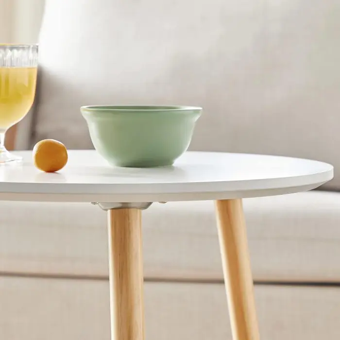 SONGMICS Table 2X for living room 45 x 50 x 45cm white, LET07WN