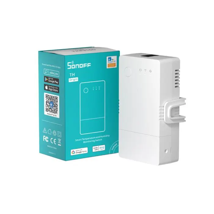 SONOFF smart switch THR320, temperature sensor. and humidity, Alexa/Google Home/IFTTT, 20A max.