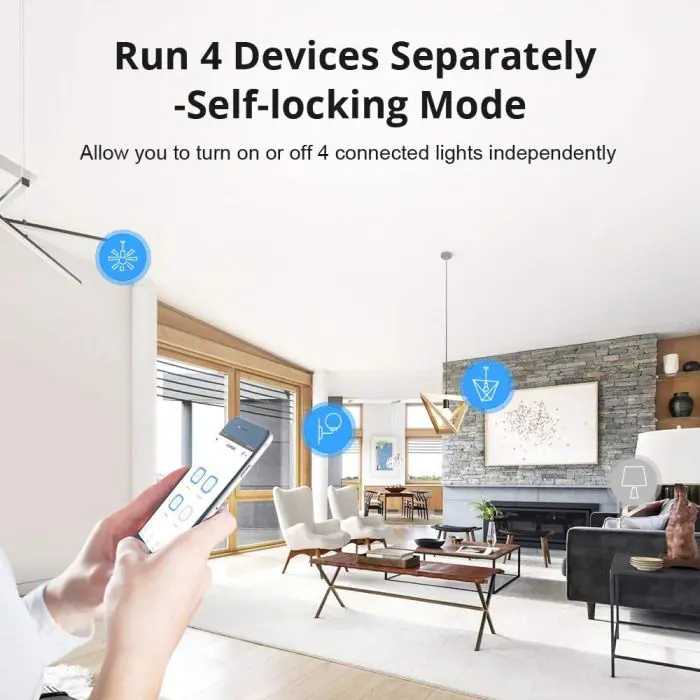 SONOFF smart wall switch Wi-Fi 4-channel 4CHPROR3