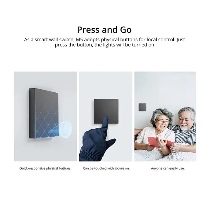 SONOFF smart wall switch Wi-Fi M5-1C-80, single
