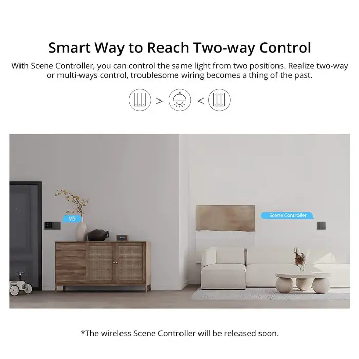 SONOFF smart wall switch Wi-Fi M5-1C-80, single