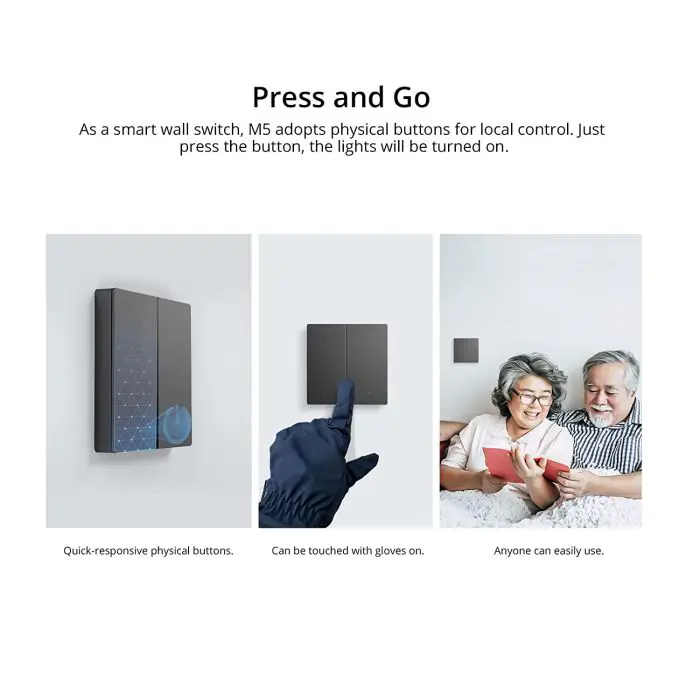 SONOFF smart wall switch Wi-Fi M5-2C-86, double