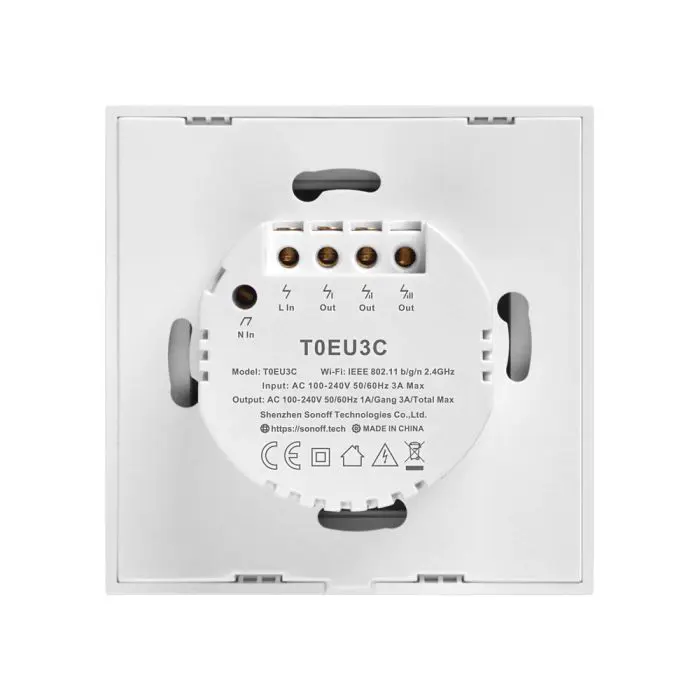 SONOFF smart wall switch Wi-Fi triple T0EU3C-TX