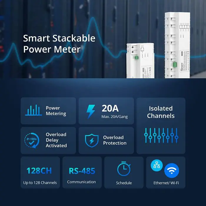 SONOFF smart Wi-Fi switch for measuring energy consumption SPM-MAIN