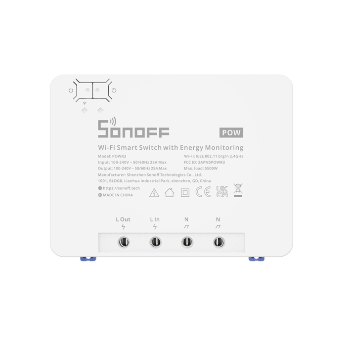 SONOFF smart Wi-Fi switch to measure POWR3 power consumption