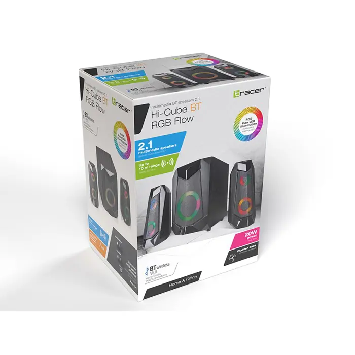 Speakers Tracer 2.1 Hi-Cube RGB Flow BLUETOOTH TRAGLO46497