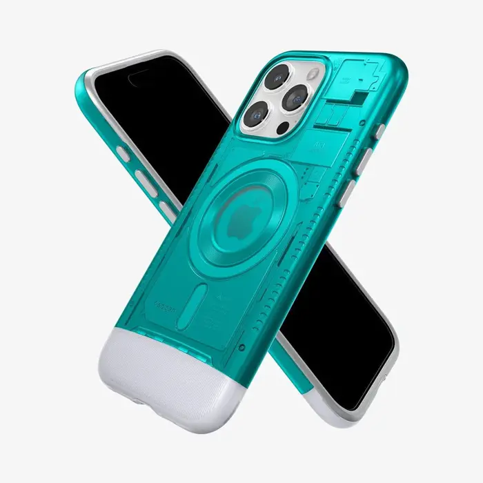 Spigen Classic C1 MagSafe, bondi blue - iPhone 15 Pro