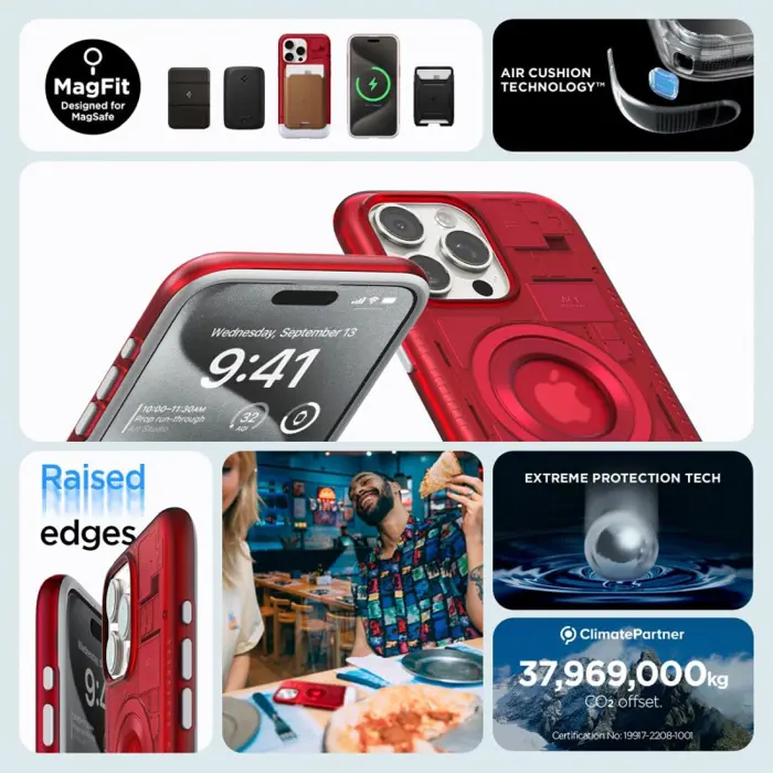 Spigen Classic C1 MagSafe, ruby - iPhone 15 Pro Max