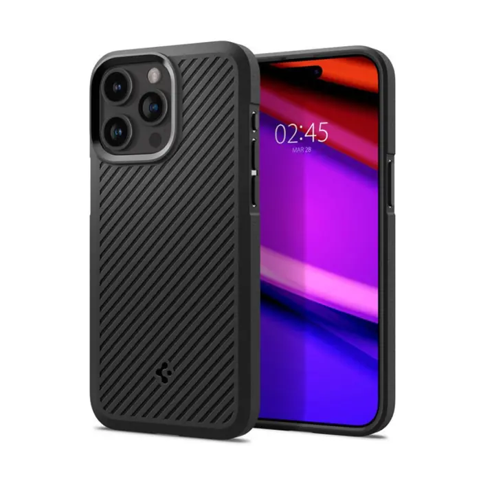 Spigen Core Armor, zaštitna maska za telefon, mat crna - iPhone 15 Pro Max (ACS06441)