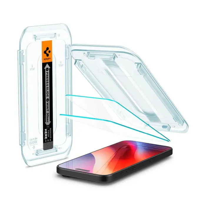 Spigen Glass tR EZ Fit 2 Pack, transparency - iPhone 16 Pro Max (AGL07907)
