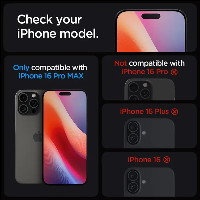 Spigen Glass tR EZ Fit 2 Pack, transparency - iPhone 16 Pro Max (AGL07907)